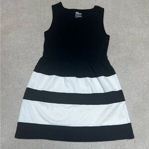 Epic Threads Black and White Colorblock Mini Dress